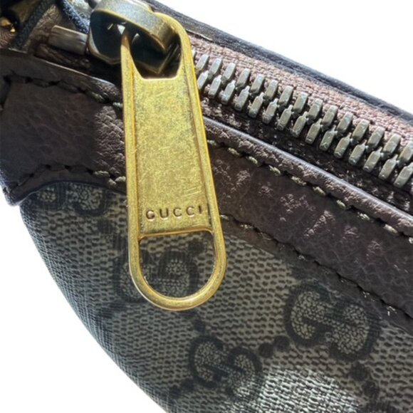 Gucci Beige Ophidia Medium Shoulder Bag with Green and Red Stripe - Picture 2 of 10